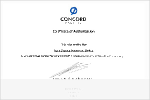 concord pacific授權(quán)證書